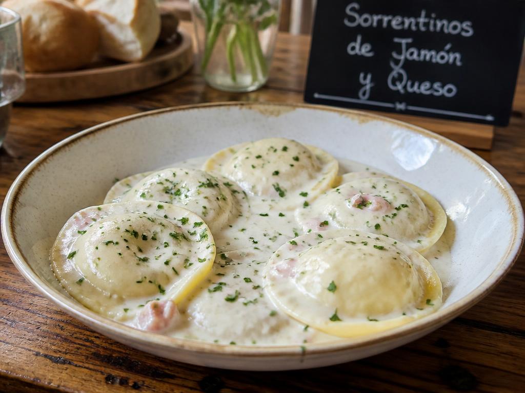 Sorrentinos de jamón y queso — La Abuelina